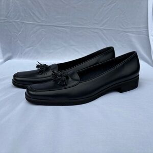 Salvatore Ferragamo Black Tassel Loafers
